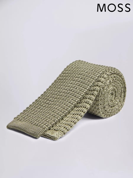 MOSS Green Knitted Silk Tie (M52253) | € 47