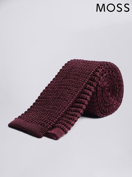 MOSS Red Knitted Silk Tie (M52255) | € 47