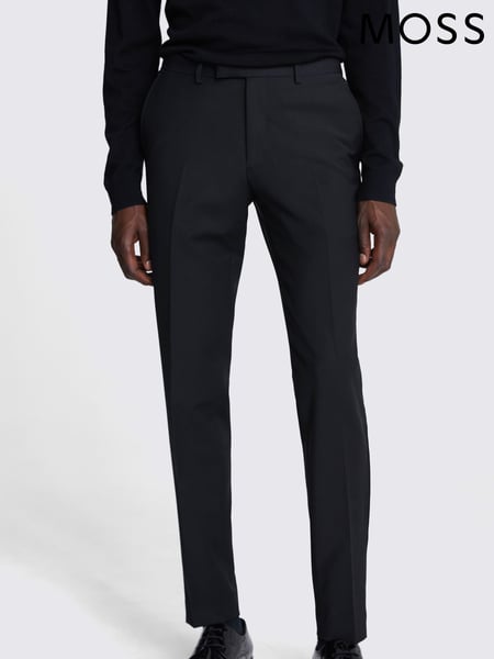 MOSS Black Tailored Fit Performance Dress Suit Trousers (M52265) | € 156