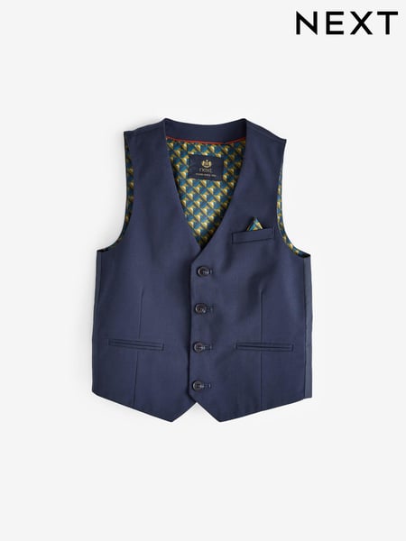 Navy Blue Stand Alone Waistcoat (12mths-16yrs) (M52708) | € 20 - € 33