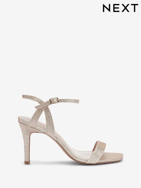 Shimmer Extra Wide Fit Forever Comfort® Strappy Skinny Heel Sandals (M76002) | € 9