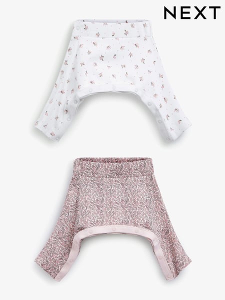Pink Floral Baby 2 Pack Hip Dysplasia Leggings (0-3yrs) (M76586) | € 2 - € 3