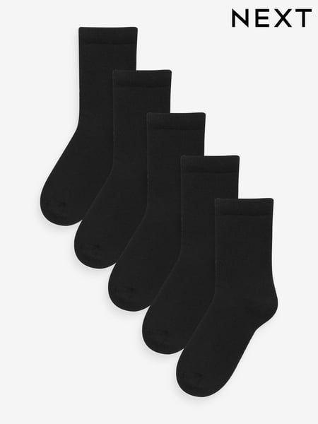 Black Warm Thermal Cotton Rich Socks 5 Pack (M91942) | € 18 - € 21