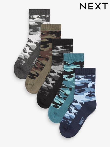 Camouflage Patterned Thermal Socks 5 Pack (M91945) | € 16 - € 18