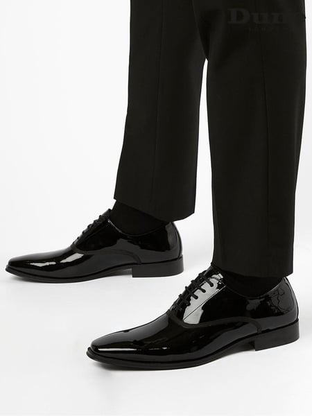 Dune London Black Swan Smart Patent Oxford Shoes (M98244) | € 217