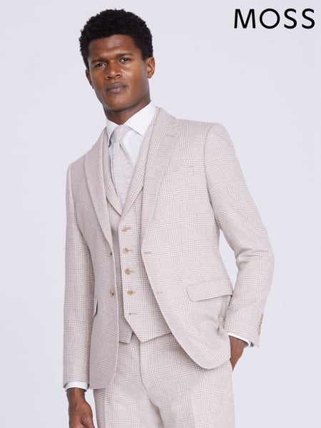 MOSS Natural Regular Fit Check Jacket (N02246) | € 248