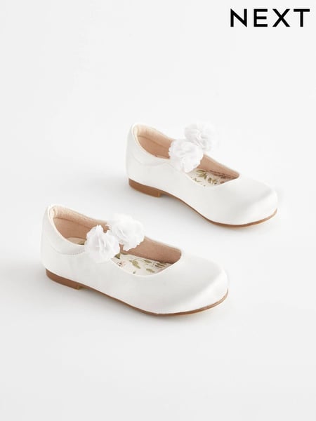 White Corsage Occasion Shoes (N04391) | € 12 - € 13
