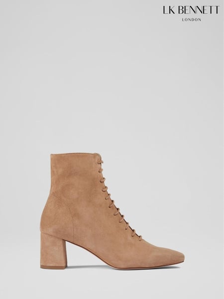 LK Bennett Brown Open Lace-Up Arabella Boots (N05293) | € 311