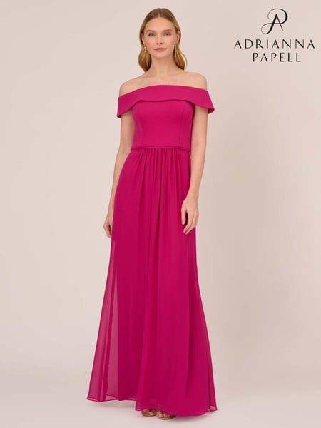 Adrianna Papell Crepe Chiffon Gown (N05820) | € 217