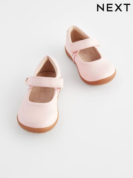 Pink Wide Fit (G) First Walker Mary Jane Shoes (N09155) | € 31