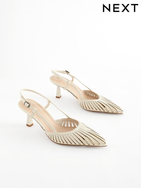 Bone Forever Comfort® Point Toe Slingback Heels (N09188) | € 12