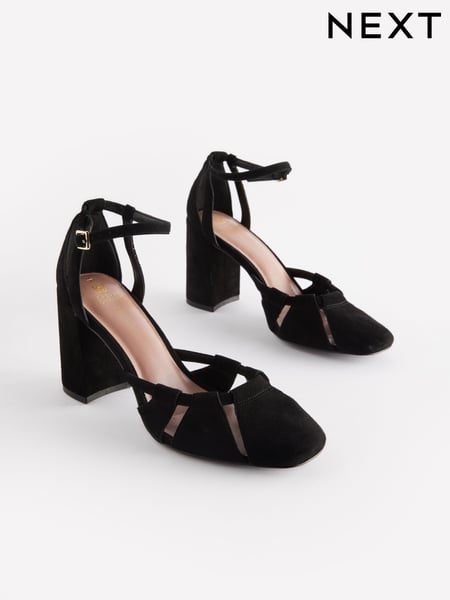 Black Forever Comfort® Cut-Out Block Heel Shoes (N09192) | € 28