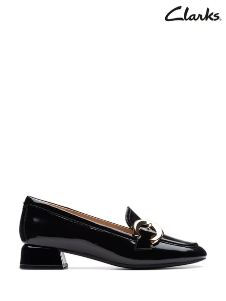 Clarks Black Pat Daiss 30 Trim Loafer Shoes (N16682) | € 60