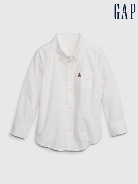 Gap White Long Sleeve Oxford Shirt (6mths-5yrs) (N18880) | € 25