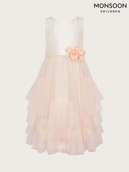 Monsoon Pink Sofia Ruffle Dress (N21037) | € 41 - € 47