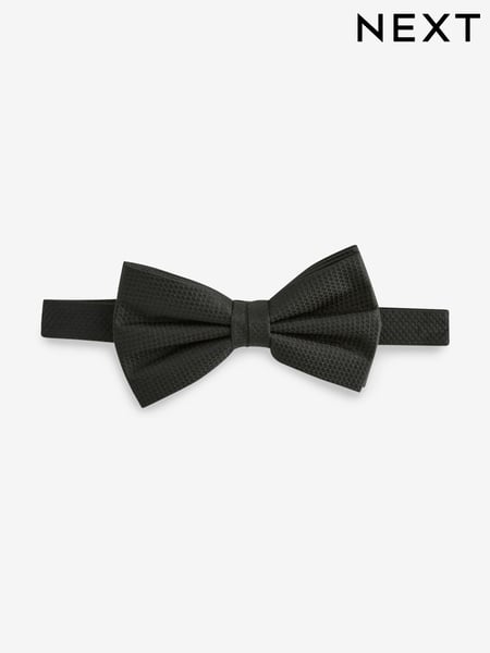 Black Textured Silk Bow Tie (N21520) | € 18