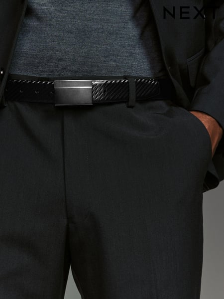Black Reversible Print Smooth Leather Belt (N22247) | € 33