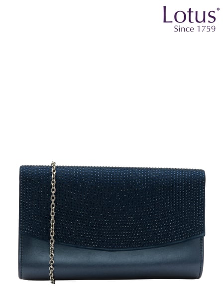 Lotus Blue Clutch Bag With Chain (N23035) | € 78