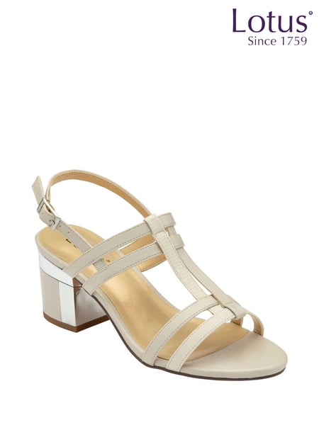 Lotus Nude Slingback Block-Heel Sandals (N23219) | € 101