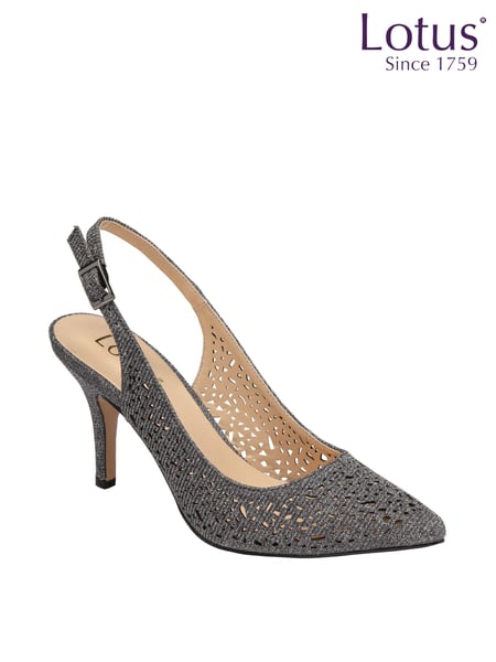 Lotus Grey Slingback Court Shoes (N23238) | € 50