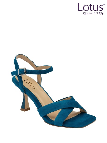 Lotus Blue Open-Toe Heeled Sandals (N23376) | € 54