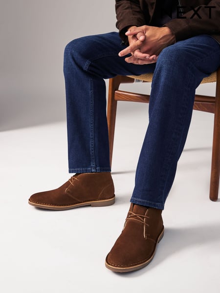 Tan Brown Borg Lined Desert Boots (N25170) | € 39