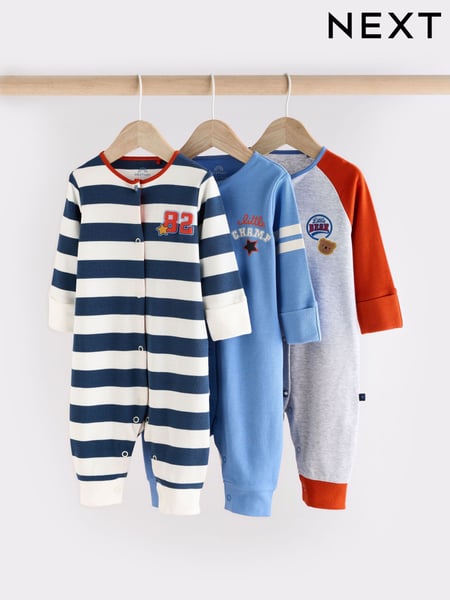 Bright Baby Footless Sleepsuits 3 Pack (0mths-3yrs) (N26368) | € 19 - € 21