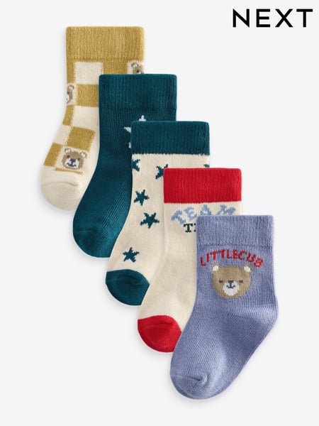 Bright Baby Socks 5 Pack (0mths-2yrs) (N28223) | € 9