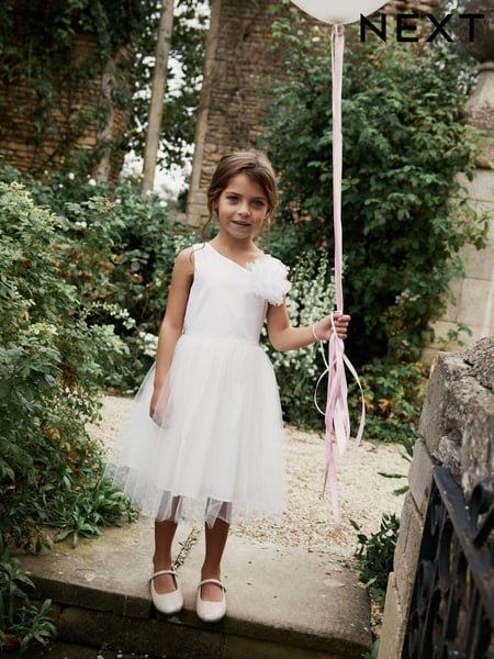 Cream Corsage Flower Girl Dress (3-16yrs) (N33161) | € 18 - € 20