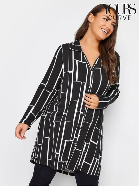Yours Curve Black Jersey Shirt (N33216) | € 8