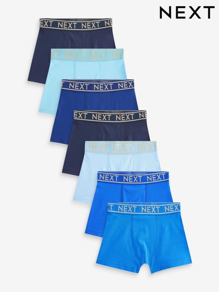 Cobalt Blue Trunks 7 Pack (2-16yrs) (N33991) | € 27 - € 34