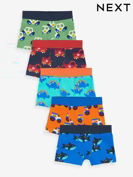 Bright Primary Print Trunks 5 Pack (1.5-16yrs) (N33998) | € 14 - € 16