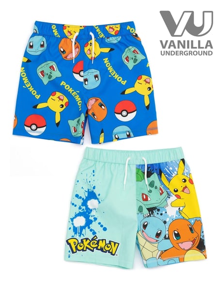 Vanilla Underground Blue Pokemon Boys Swim Shorts 2 Pack (N38163) | € 34