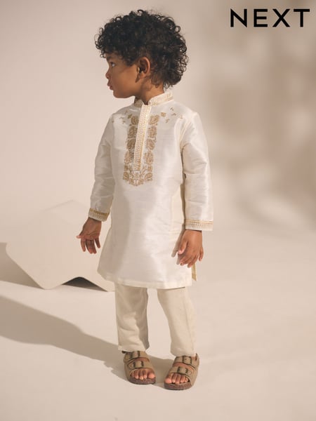 Ivory EID Kurta (3mths-16yrs) (N39748) | € 28 - € 38