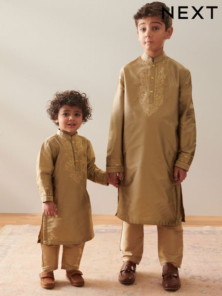 Gold EID Kurta (3mths-16yrs) (N39753) | € 12 - € 17
