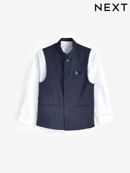 Navy Blue Eid Waistcoat (3mths-16yrs) (N39816) | € 34 - € 47