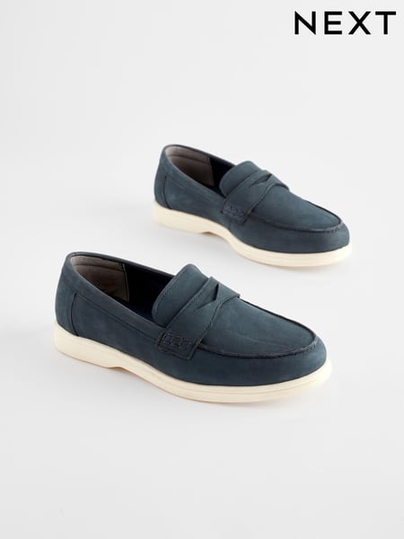 Navy Leather Penny Loafers (N39917) | € 24 - € 30