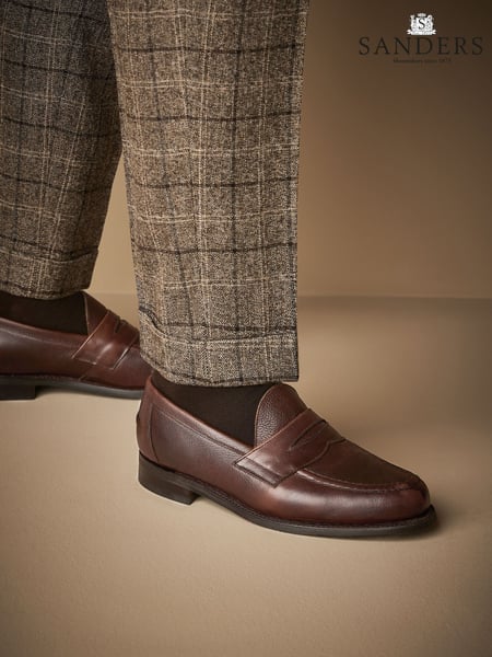 Brown Sanders for Next Leather Penny Loafers (N40603) | € 343