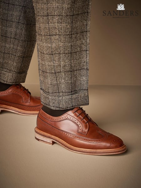 Tan/Brown Leather Sanders for Next Longwing Brogue Shoes (N40605) | € 406