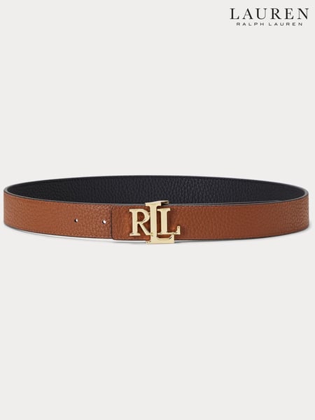 Lauren Ralph Lauren Logo Reversible Pebbled Leather Belt (N41238) | € 154