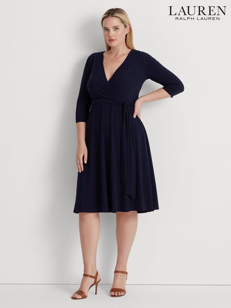 Lauren Ralph Lauren Curve Midi Surplice Dress (N41478) | € 147