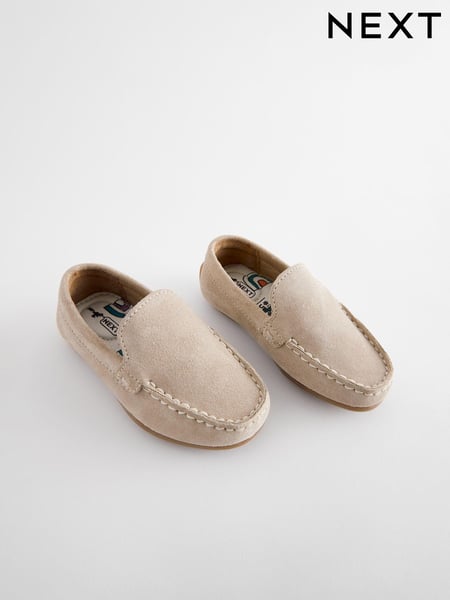 Natural Stone Standard Fit (F) Suede Slip-Ons Loafers Shoes (N43546) | € 37 - € 43