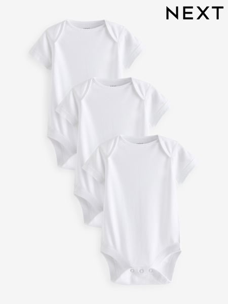 White Kind To Skin Baby Bodysuits 3 Pack (N44472) | € 17 - € 20