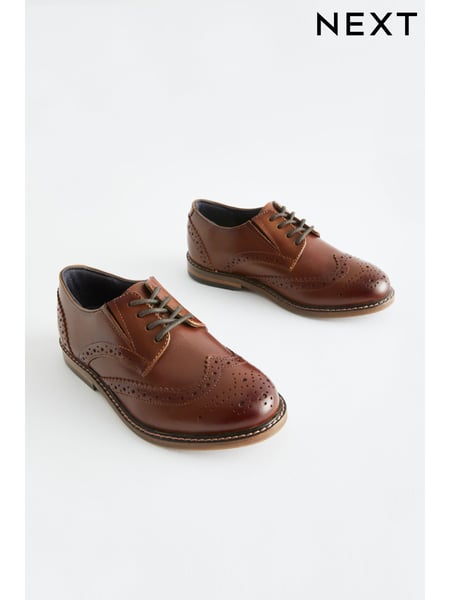 Tan Brown Lace-Up Brogue Shoes (N44909) | € 21 - € 26