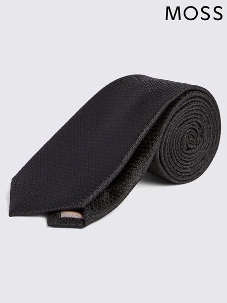 MOSS Black Textured Tie (N51181) | € 31