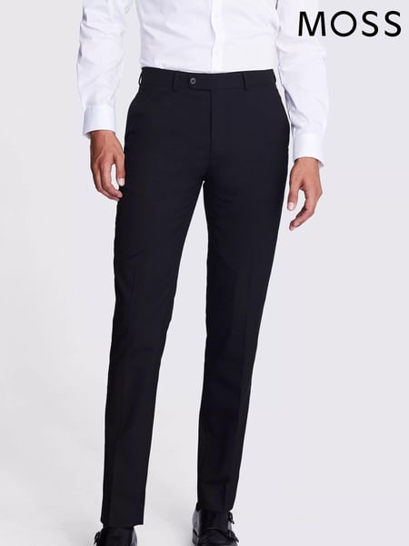 MOSS Black Tailored Fit Trousers (N51186) | € 78
