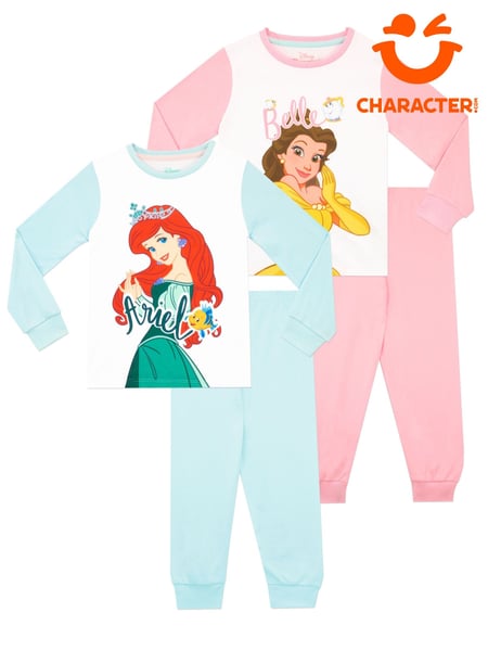 Character White Disney Belle and Ariel Pyjamas 2 Pack (N53480) | € 44