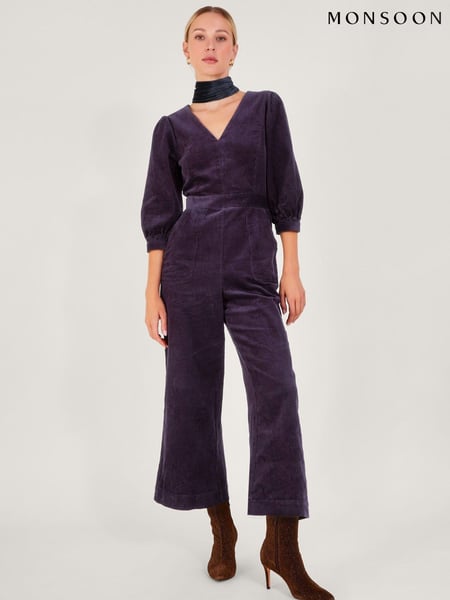 Monsoon Purple Gia Cord Jumpsuit (N53497) | € 30