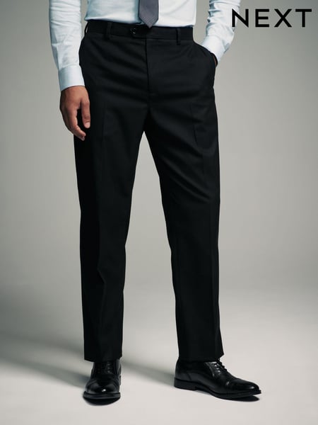 Black Slim Fit Flannel Suit Trousers (N54898) | € 67