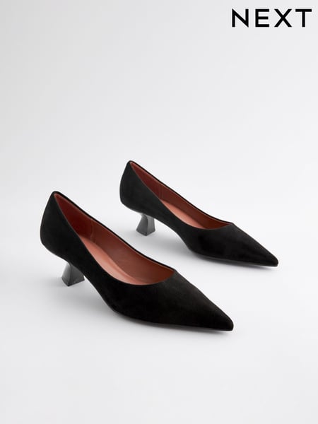 Black Extra Wide Fit Forever Comfort® Kitten Heel Court Shoes (N55223) | € 29